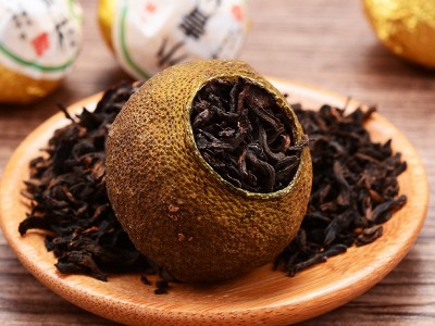 新会小青柑散装厂家批发陈皮宫廷普洱茶支持柑普茶代加工一件代发图2