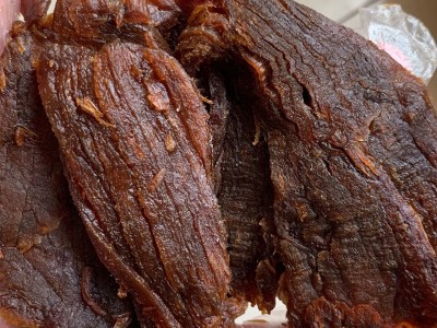 手撕牛肉干湖岭黄牛肉温州特产风干零食桶装罐装毛重500g香辣五香图3