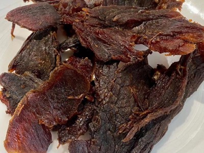 手撕牛肉干湖岭黄牛肉温州特产风干零食桶装罐装毛重500g香辣五香图5