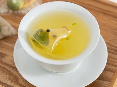 金桔百香果茶青桔柠檬百香果冻干柠檬水果茶包冷泡茶袋装三角包图4