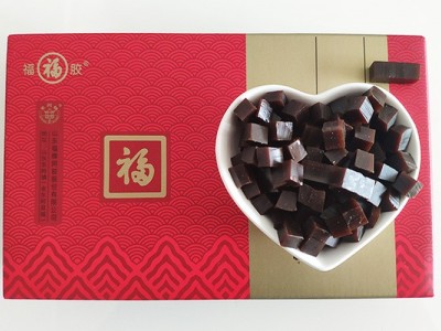 福牌阿胶块500g 山东东阿镇驴皮阿胶丁碎块 原产地阿胶块丁批发图2