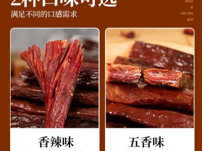 牛肉干风干手撕牛肉厂家景区特产展会零食风干猪肉脯休闲食 品散装图3
