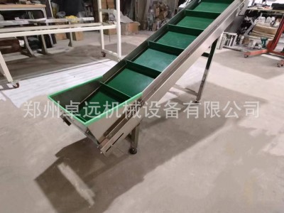 河南小型不锈钢提升机挡板皮带输送带调速电机传送带移动式上料机图3