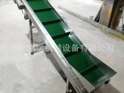 河南小型不锈钢提升机挡板皮带输送带调速电机传送带移动式上料机图2