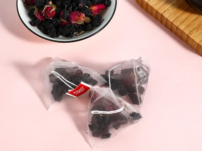 黑枸杞玫瑰桑葚茶80克批发三角包代用茶盒正品黑枸杞玫瑰桑葚茶图2