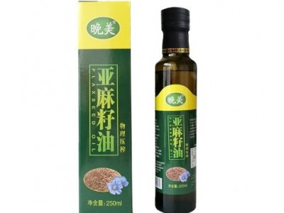 晚美冷榨亚麻籽油胡麻油500毫升玻璃瓶食用油老人孕妇宝宝月子油图5