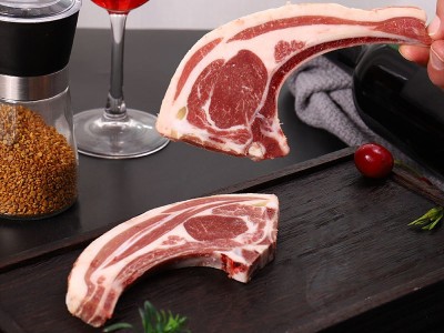 羊肉小切羊排烧烤食材半成品西餐厅烧烤批发战斧羊扒带骨法 式羊排图2