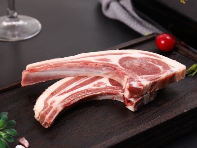 羊肉小切羊排烧烤食材半成品西餐厅烧烤批发战斧羊扒带骨法 式羊排图3