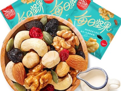每日坚果散装小包供应商批发干果休闲食品坚果混合干果零食大礼包图2