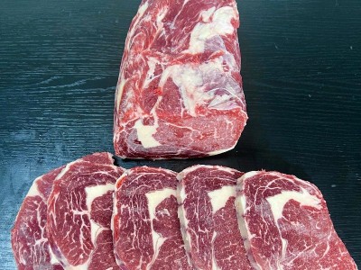 厂家直供澳洲谷饲安格斯原切眼肉牛排新鲜现切西餐厅牛排批 发包邮图4