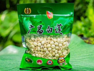 江西抚州特产广昌纯手工250g通芯白莲子干货粉糯香无硫熏 农产去芯图3