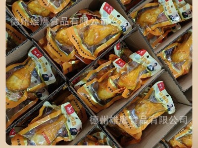 雄鹰100克盐焗味鸡腿卤味真空包装整箱批发五香卤味鸡腿休闲零食图4