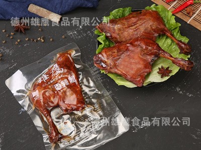 雄鹰150克大鸭腿酱卤香辣麻辣卤味鸭边腿肉类零食休闲食品批发箱图4