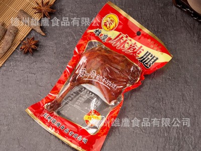 雄鹰110克大鸭腿麻辣盐焗香酥味100克五香卤鸭腿风味小吃肉类整箱图4