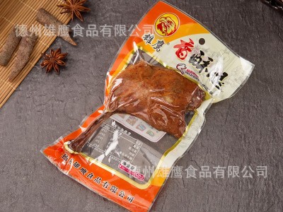 雄鹰110克大鸭腿麻辣盐焗香酥味100克五香卤鸭腿风味小吃肉类整箱图5