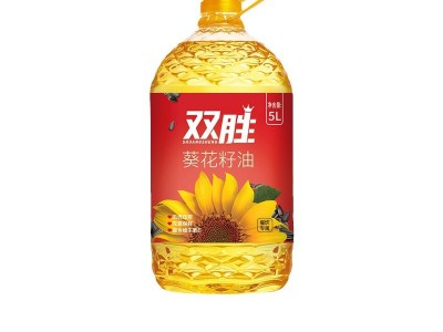 双胜5L桶装葵花籽油食用油物理压榨餐饮专用油商用5L*4含维生素E图5