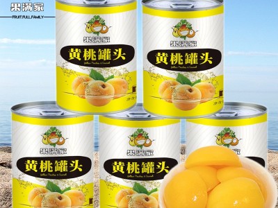 【果满家】2022新鲜水果罐头糖水黄桃罐头425g×9罐批发源头厂家图3