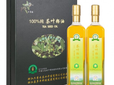 茶叶籽植物油 物理压榨食用油礼盒装500ml*2 厨房炒菜凉拌植物油图2