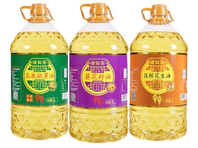 东北非转基因食用油 玉米胚芽 葵花籽 压榨花生油 物理压榨5L图5