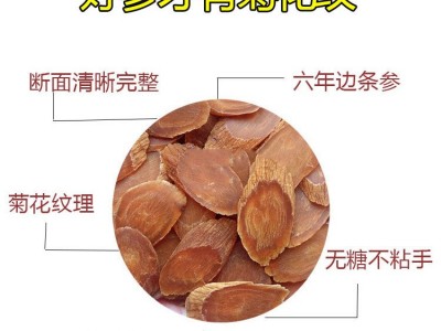 红参片中药材批发无糖红参片 大片红参各种规格承接订单红参片图2