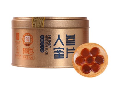 人参蜜片 盒装50g\盒 长白山鲜人参蜜片即食老鲜参切片 蜂蜜蜜片图5