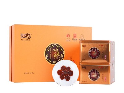 人参蜜片礼盒装 东北特产人参 210g*2盒开盒即食蜜制鲜人参蜜片图4