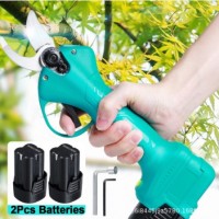 21V 无绳修剪器电动修剪剪切机高效果树盆景花园剪刀与锂离子电池