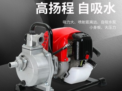 四冲程1寸1.5寸农用便携式汽油抽水泵抽水机灌溉小型家用吸水泵图4