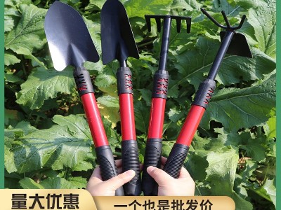 园艺赶海工具四件套迷你园林工具多功能铲多肉植物松土小铲五齿耙图1