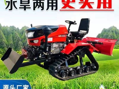 履带式旋耕机乘坐式微耕机大马力水旱两用果园农用开沟田园管理机图3