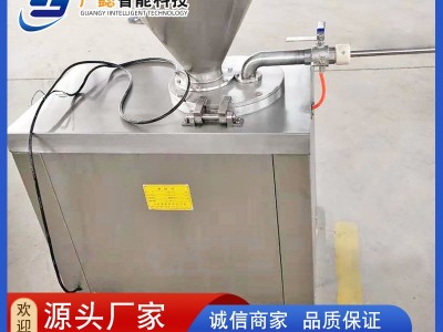 动物肠衣灌肠机器 全自动腊肠加工成套设备 蒜蓉肠液压双管灌肠机图6