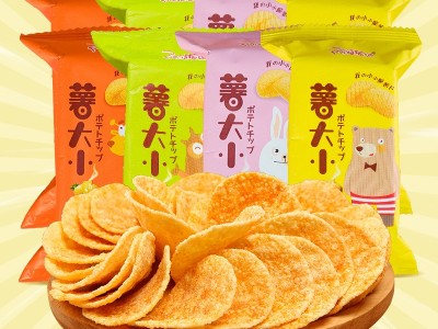 阿婆家的薯大小薯片网红食品小零食膨化休闲食品厂家批发吃的20g图2