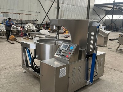 火锅底料炒料机 大型电磁加热全自动行星搅拌锅 牛肉辣椒酱炒锅图5