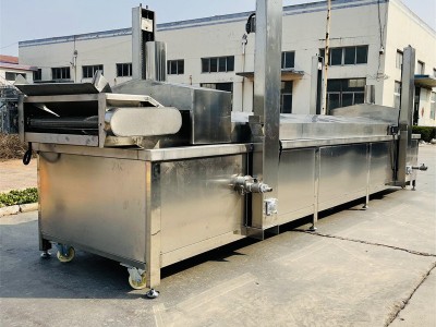 麻花小酥肉花生米油炸锅燃气油炸流水 薄脆妙脆角全自动 油炸线图5