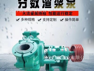 4/3-AH分数渣浆泵卧式洗沙泵高铬合金泥浆泵细沙回收机用泵沙石泵图4