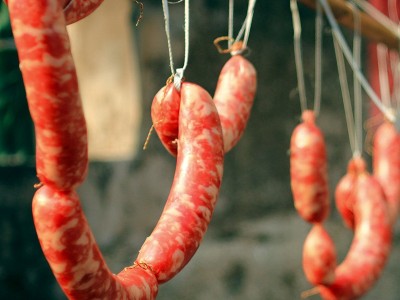工厂店 四川麻辣香肠纯肉腊肠烟熏五花腊肉传统柏树熏烟熏工艺图3