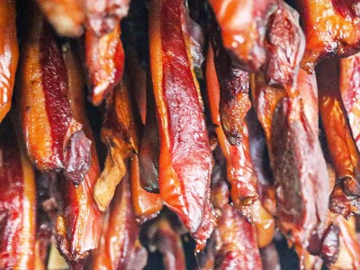 湖北恩施农家烟熏后腿腊肉 瘦腊肉四川柴火烟熏腌咸肉图2