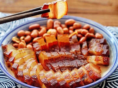 陆宝陆川土猪五花腊肉腊肠广西特产客家风味农家自制风干腊肉328g图3