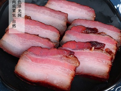 土猪柴火烟熏腊肉腊肠批发农家后腿五花腊肉500g贵州特产厂家直供图2