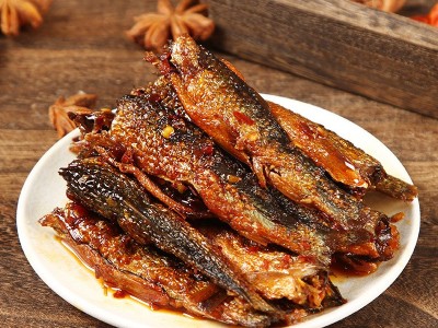 湖南手撕鱼干烟熏香辣火焙手撕鱼仔休闲麻辣素食干货香辣手 撕208g图2