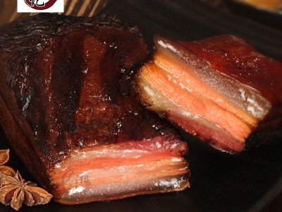 柴火烟熏腊肉五花肉500g湖南腊肉特产真空装腊味五花老腊肉批发图3