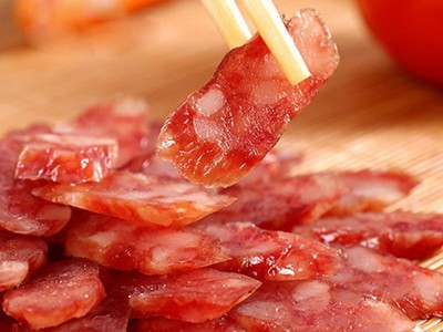 广东江门特产广式腊肠煲仔饭三级肠批发饭店香肠腊味厂家直销图2