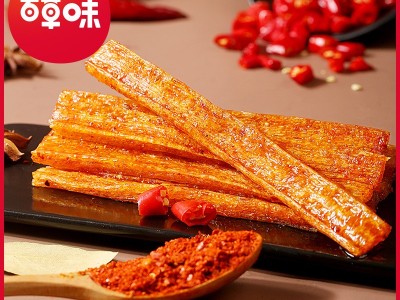 百草味大面筋辣条100g箱规100包装怀旧麻辣零食小吃休闲食品图4