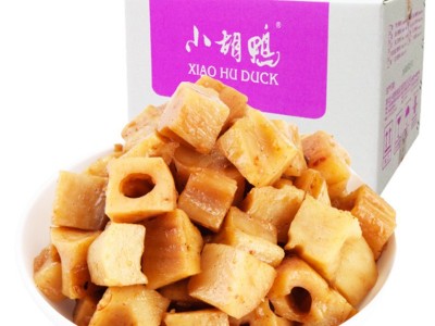 小胡鸭湖北特产批发香辣卤藕休闲零食辣藕片小吃粉藕丁莲藕美食图5