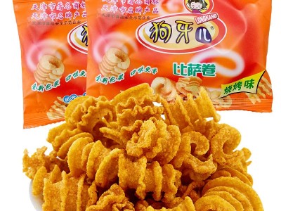 狗牙儿锅巴袋装60小包比萨卷怀旧网红解馋小零食小吃休闲食品图5