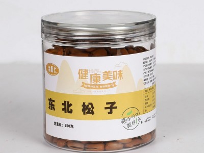 东北松子原味手剥开口松子毛重250g罐装坚果零食散装干果批发图4