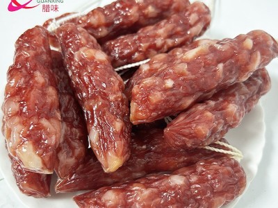 厚街土猪肠广式风味腊肠切肉短肠锅煲仔饭麻辣烫广式腊肠供应图4