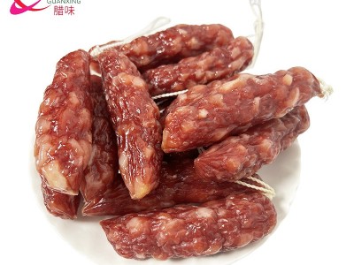 厚街土猪肠广式风味腊肠切肉短肠锅煲仔饭麻辣烫广式腊肠供应图5