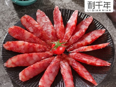 江门香肠商用10斤整箱散装广东风味腊肠装咸甜口味煲仔饭腊肠批发图3