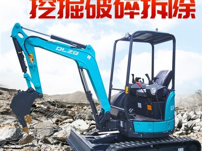 跨境货源小型挖掘机底盘可伸缩多功能微型挖机市政绿化柴 油挖沟机图5
